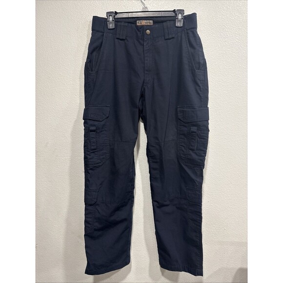 511 Tactical  Pants Cargo Navy Ripstop Flex-Tac Work Mens 32x32 - Picture 1 of 8
